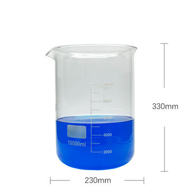 Стеклянный измерительный лабораторный стакан 10000 мл настраиваемая бутылка с реагентом
