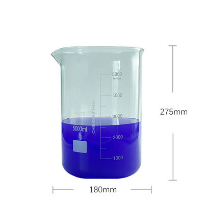 Стеклянный измерительный лабораторный стакан 5000 мл настраиваемая бутылка с реагентом