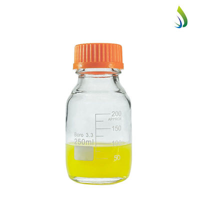 Настраиваемая лабораторная 250 мл круглый дно желтый винтовой стеклянный СМИ для хранения бутылки с реагентом