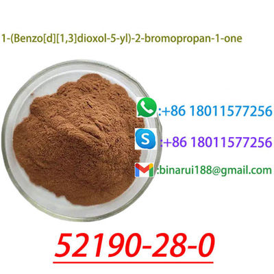 CAS 52190-28-0 1-пропанон, 1-(1,3-бензодиоксил-5-ил)-2-бромо-C10H9BrO3 1-(1,3-бензодиоксил-5-ил)-2-бромопропан-1-он