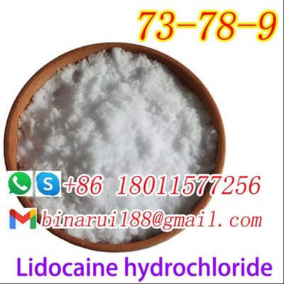 Лигнокаин гидрохлорид мелкие химические промежуточные вещества Ксилина гидрохлорид CAS 73-78-9